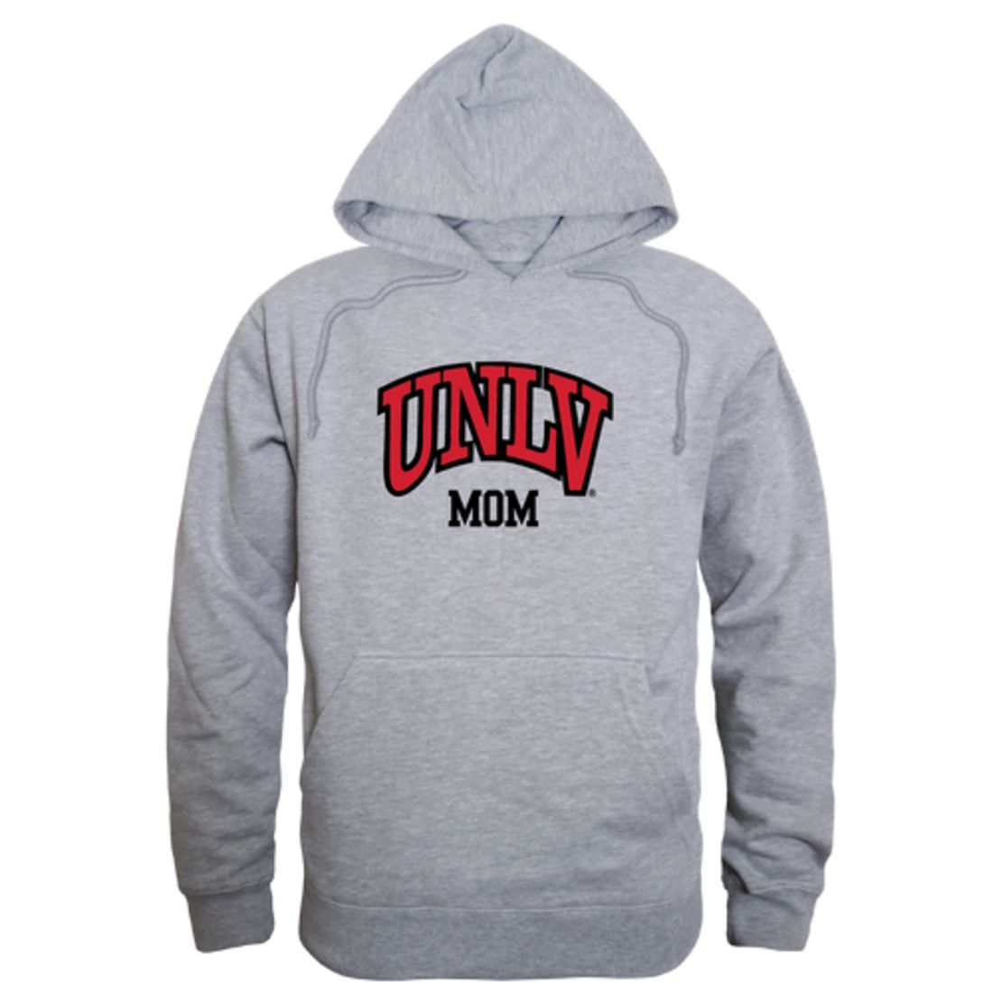 UNLV University of Nevada Las Vegas Rebels Mom Fleece Hoodie Sweatshirts Heather Grey-Campus-Wardrobe
