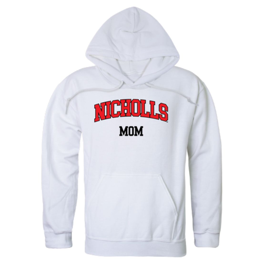 Nicholls State University Colonels Mom Fleece Hoodie Sweatshirts Heather Grey-Campus-Wardrobe