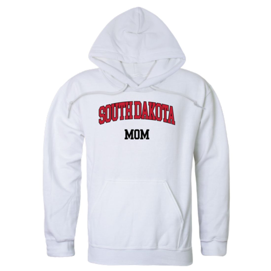 USD University of South Dakota Coyotes Mom Fleece Hoodie Sweatshirts Heather Grey-Campus-Wardrobe