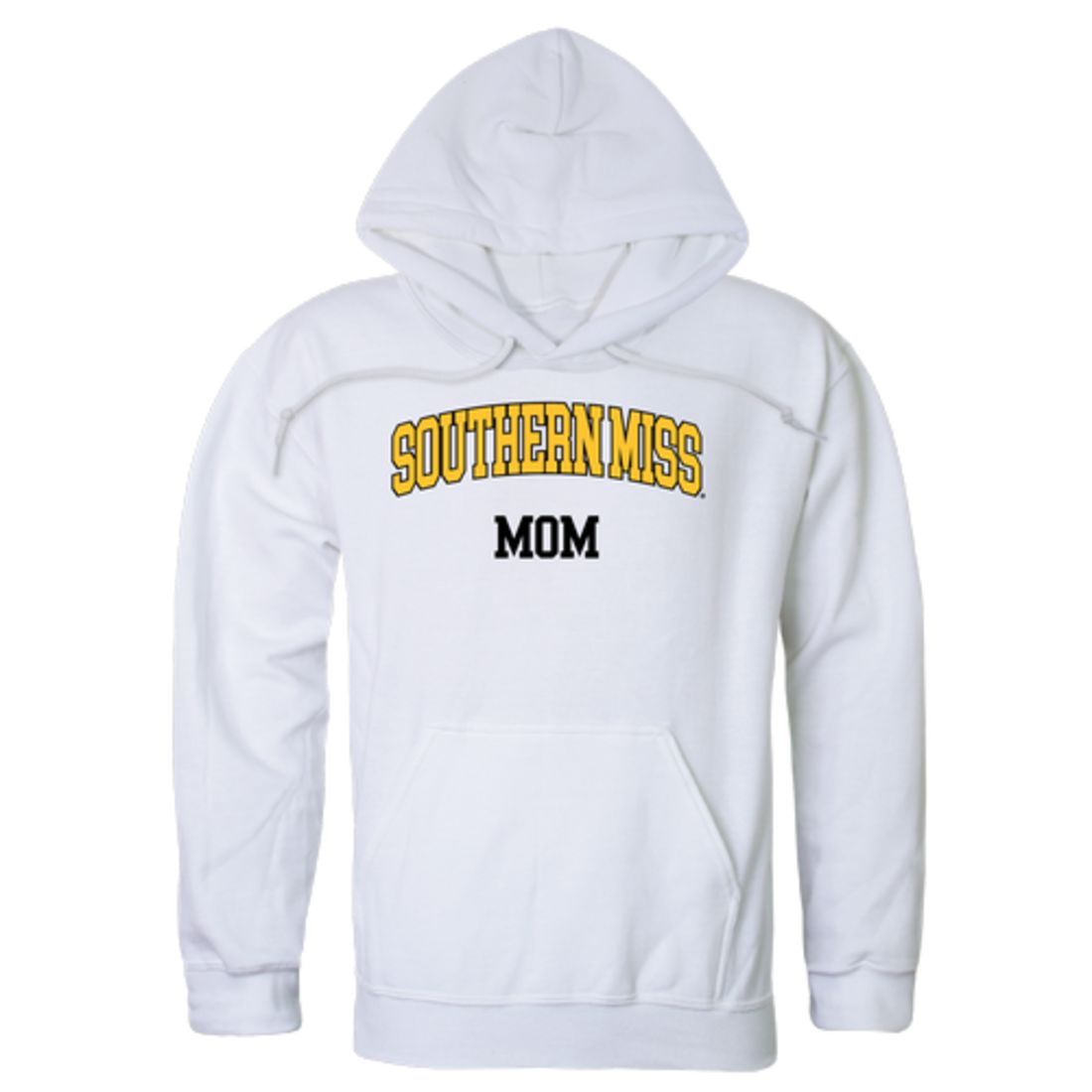 USM University of Southern Mississippi Golden Eagles Mom Fleece Hoodie Sweatshirts Black-Campus-Wardrobe