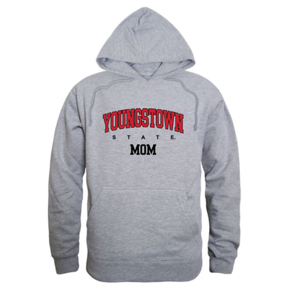 YSU Youngstown State University Penguins Mom Fleece Hoodie Sweatshirts Heather Grey-Campus-Wardrobe