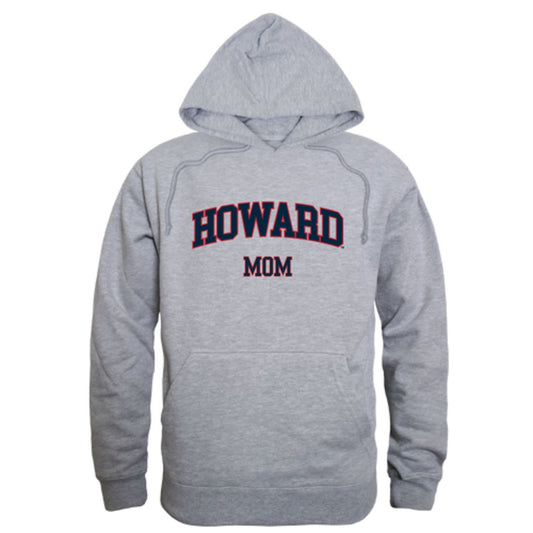 Howard University Bison Mom Fleece Hoodie Sweatshirts Heather Grey-Campus-Wardrobe