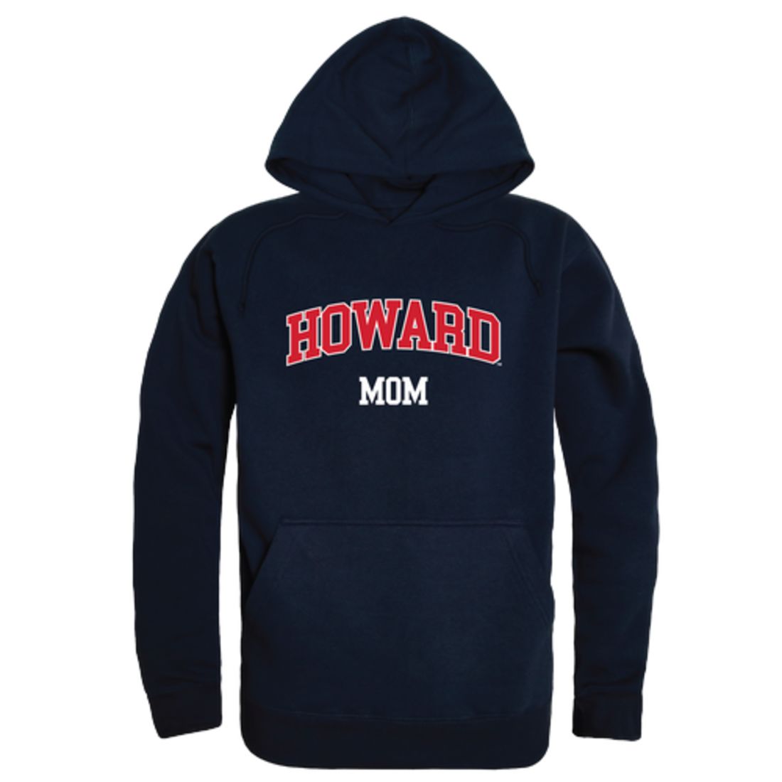 Howard University Bison Mom Fleece Hoodie Sweatshirts Heather Grey-Campus-Wardrobe