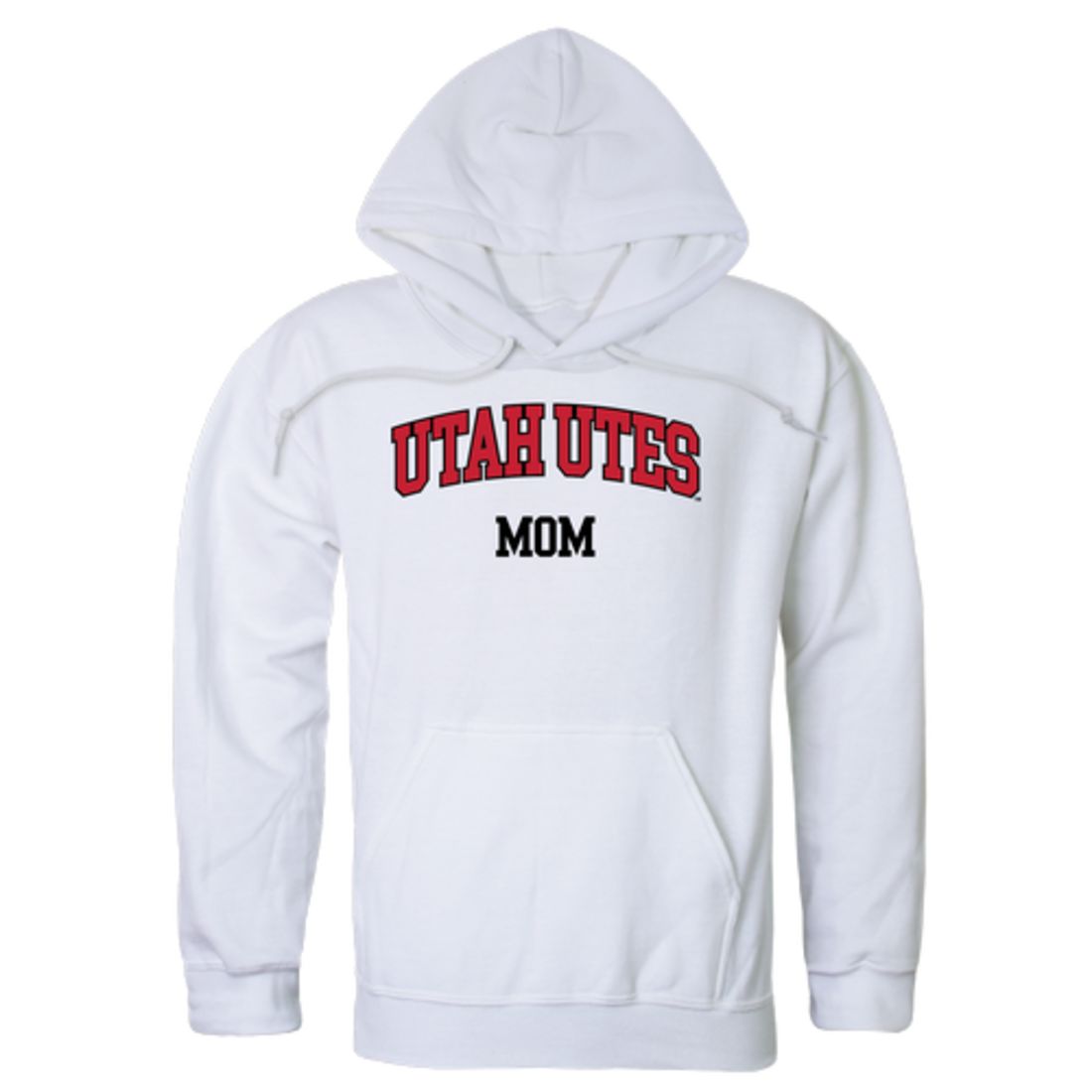 University of Utah Utes Mom Fleece Hoodie Sweatshirts Heather Grey-Campus-Wardrobe