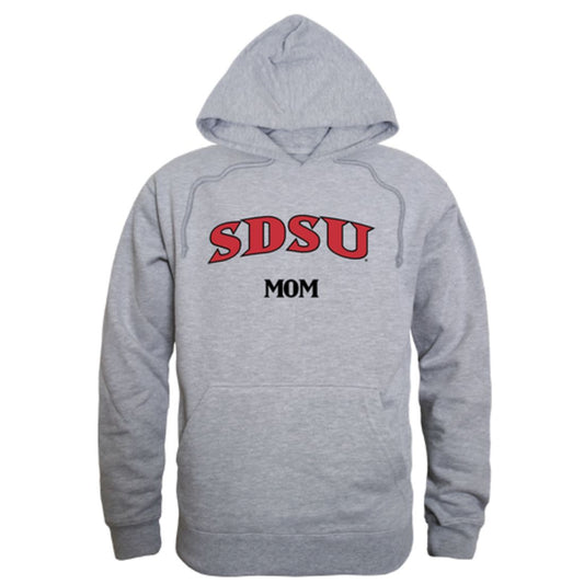 SDSU San Diego State University Aztecs Mom Fleece Hoodie Sweatshirts Heather Grey-Campus-Wardrobe