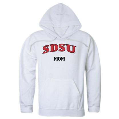 SDSU San Diego State University Aztecs Mom Fleece Hoodie Sweatshirts Heather Grey-Campus-Wardrobe