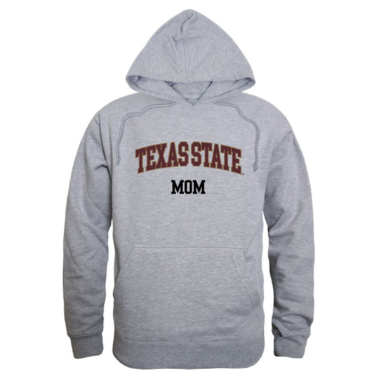 Texas State University Bobcats Mom Fleece Hoodie Sweatshirts Heather Grey-Campus-Wardrobe