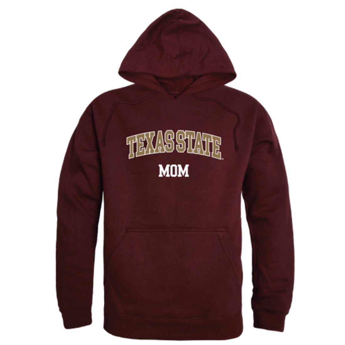 Texas State University Bobcats Mom Fleece Hoodie Sweatshirts Heather Grey-Campus-Wardrobe
