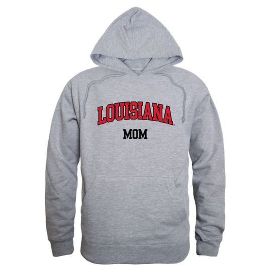 UL University of Louisiana at Lafayette Ragin' Cajuns Mom Fleece Hoodie Sweatshirts Heather Grey-Campus-Wardrobe