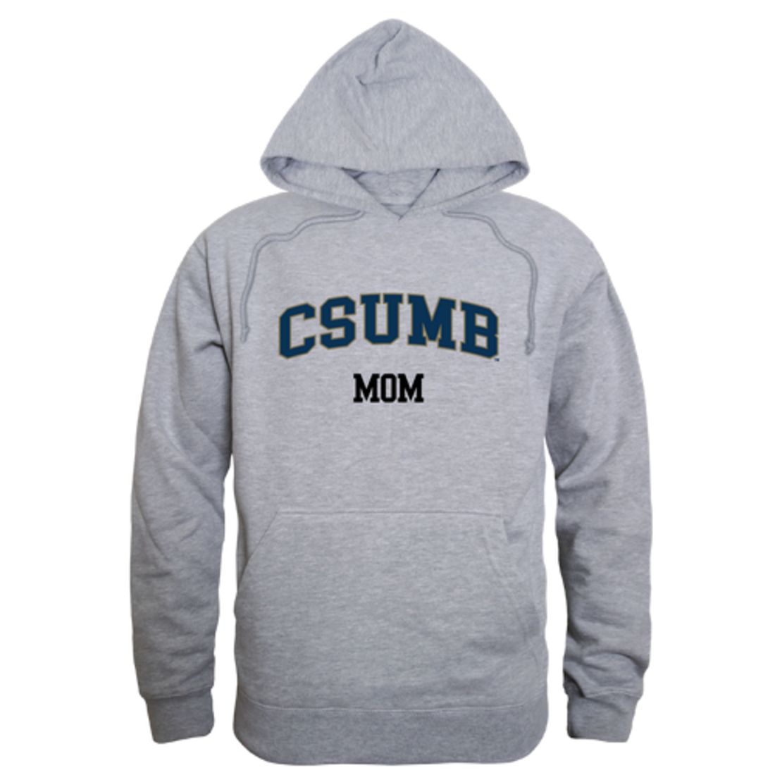 CSUMB California State University Monterey Bay Otters Mom Fleece Hoodie Sweatshirts Heather Grey-Campus-Wardrobe