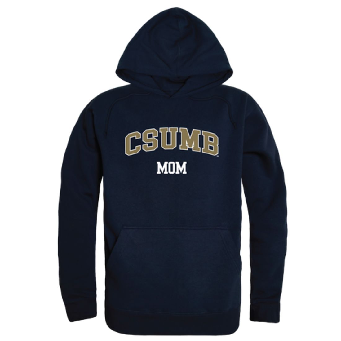 CSUMB California State University Monterey Bay Otters Mom Fleece Hoodie Sweatshirts Heather Grey-Campus-Wardrobe