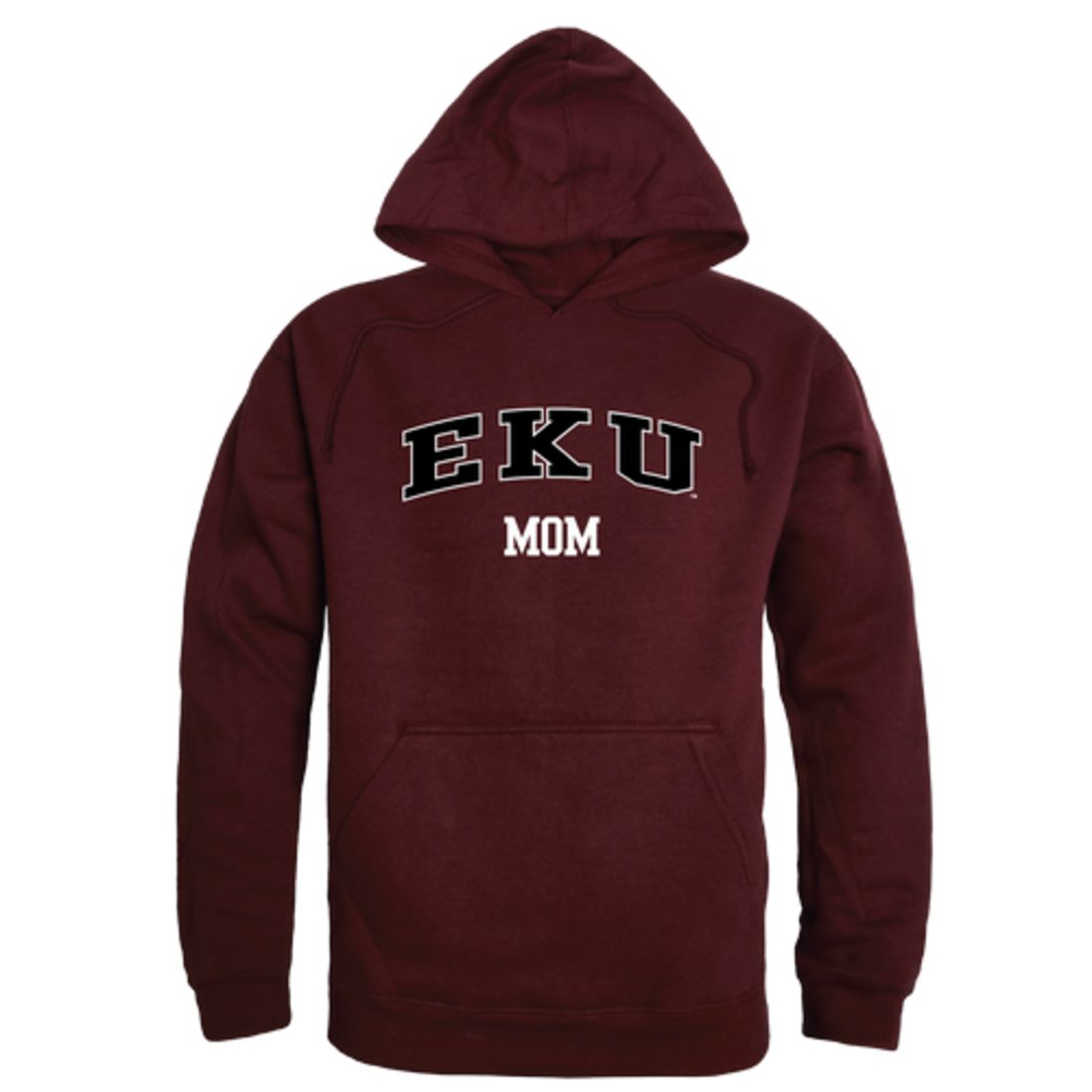 EKU Eastern Kentucky University Colonels Mom Fleece Hoodie Sweatshirts Heather Grey-Campus-Wardrobe