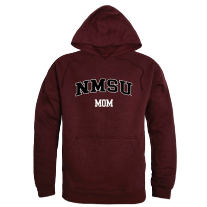 NMSU New Mexico State University Aggies Mom Fleece Hoodie Sweatshirts Heather Grey-Campus-Wardrobe