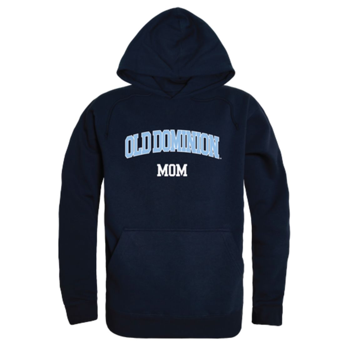 ODU Old Dominion University Monarchs Mom Fleece Hoodie Sweatshirts Heather Grey-Campus-Wardrobe