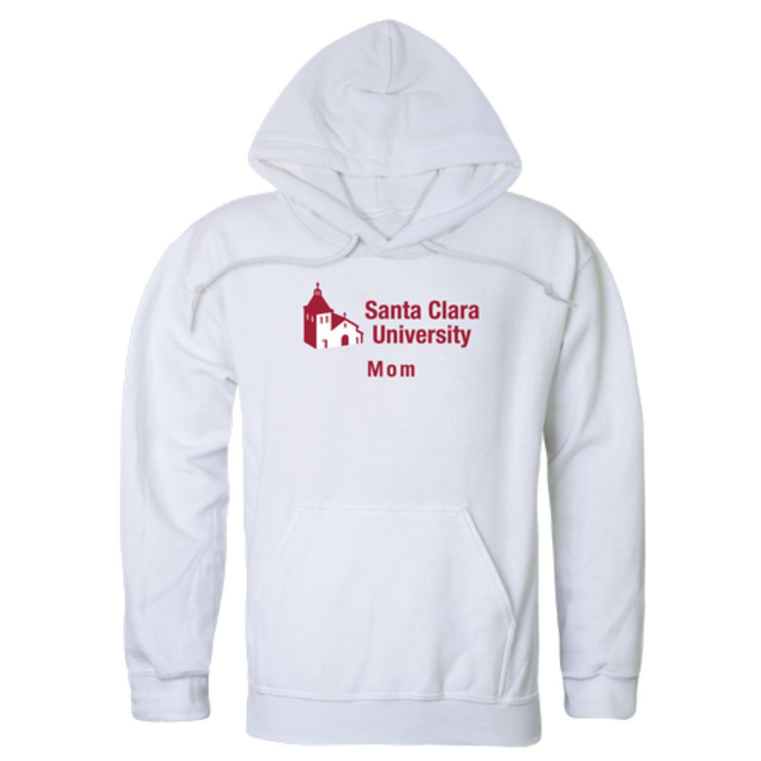 SCU Santa Clara University Broncos Mom Fleece Hoodie Sweatshirts Heather Grey-Campus-Wardrobe