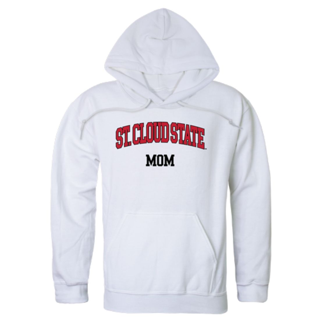 St. Cloud State University Huskies Mom Fleece Hoodie Sweatshirts Heather Grey-Campus-Wardrobe