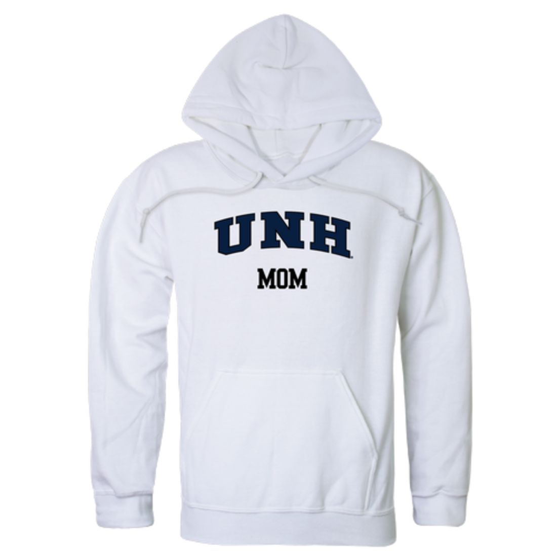 UNH University of New Hampshire Wildcats Mom Fleece Hoodie Sweatshirts Heather Grey-Campus-Wardrobe