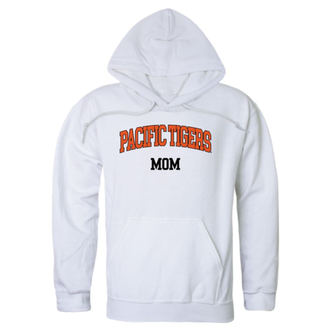 University of the Pacific Tigers Mom Fleece Hoodie Sweatshirts Heather Grey-Campus-Wardrobe