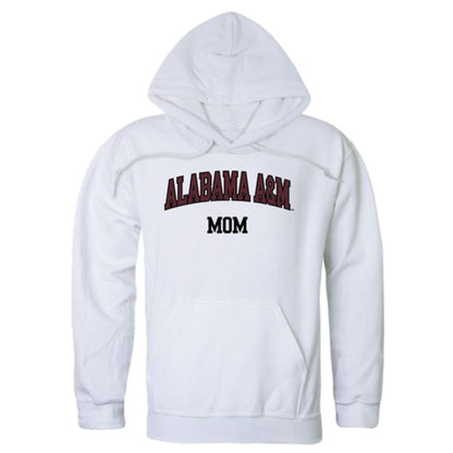 AAMU Alabama A&M University Bulldogs Mom Fleece Hoodie Sweatshirts Heather Grey-Campus-Wardrobe