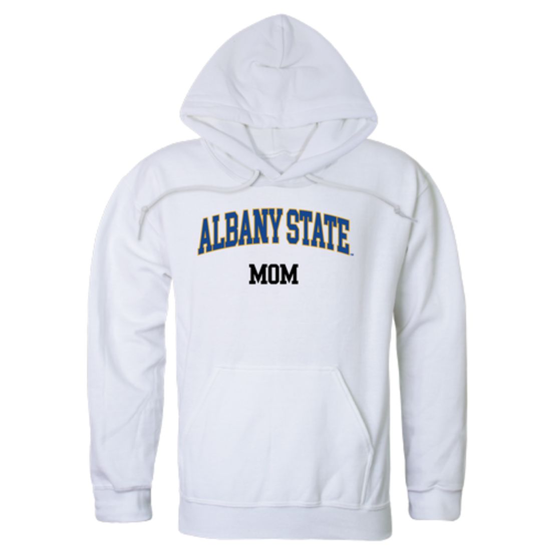 ASU Albany State University Golden Rams Mom Fleece Hoodie Sweatshirts Heather Grey-Campus-Wardrobe