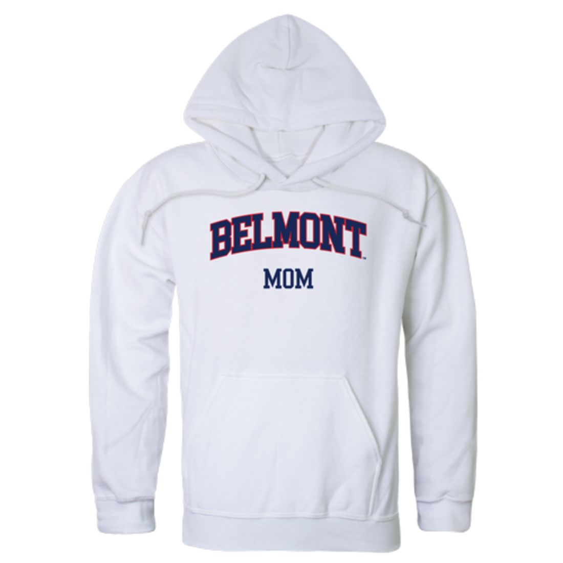 Belmont State University Bruins Mom Fleece Hoodie Sweatshirts Heather Grey-Campus-Wardrobe