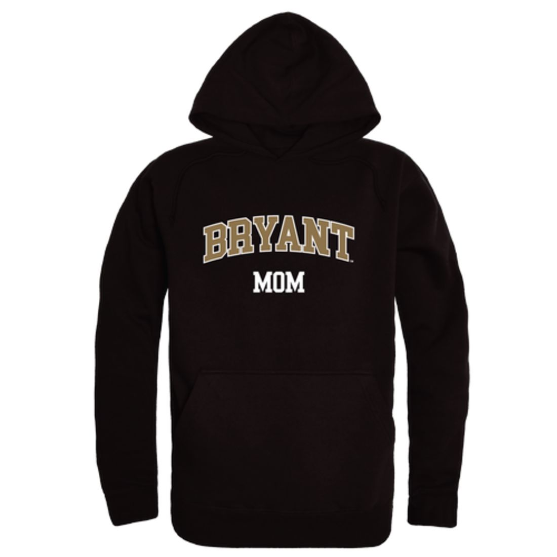 Bryant University Bulldogs Mom Fleece Hoodie Sweatshirts Black-Campus-Wardrobe