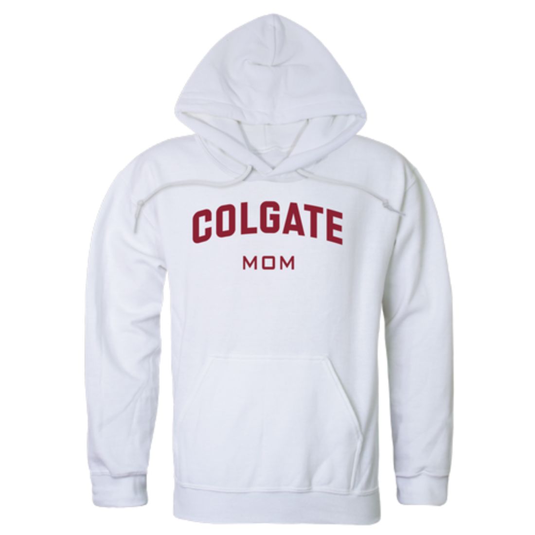 Colgate University Raider Mom Fleece Hoodie Sweatshirts Heather Grey-Campus-Wardrobe