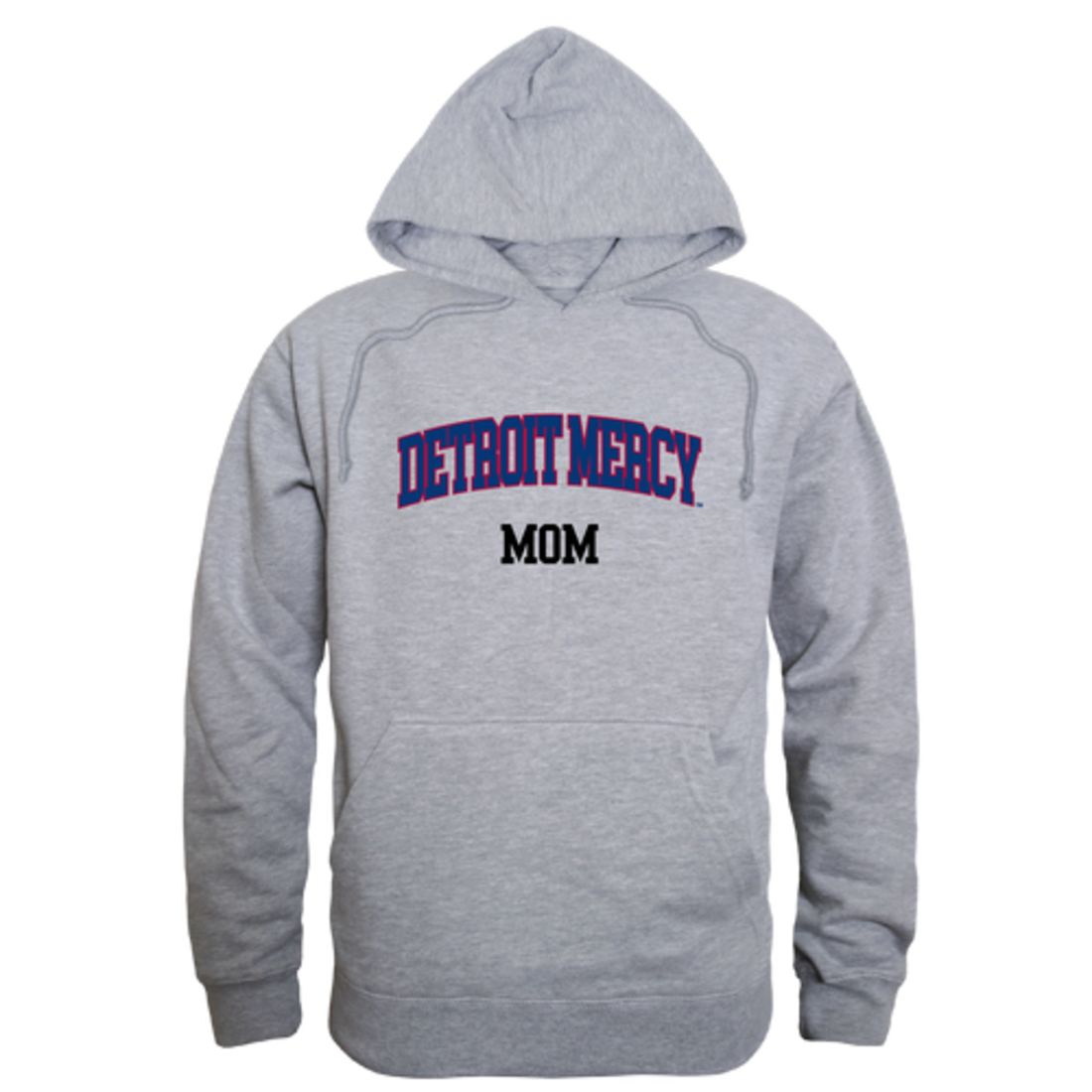 UDM University of Detroit Mercy Titans Mom Fleece Hoodie Sweatshirts Heather Grey-Campus-Wardrobe