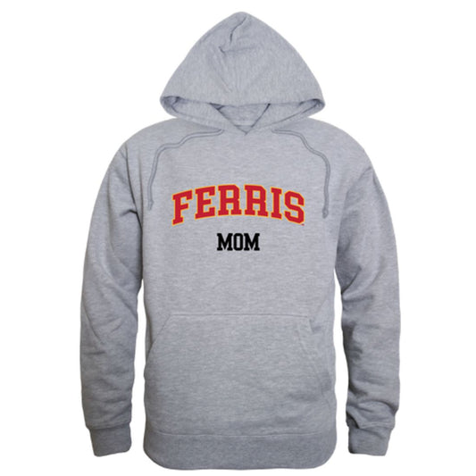 FSU Ferris State University Bulldogs Mom Fleece Hoodie Sweatshirts Heather Grey-Campus-Wardrobe