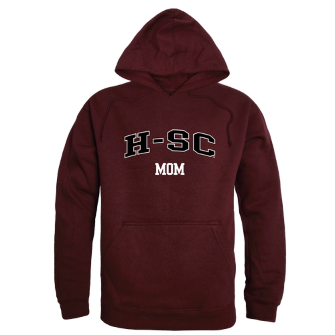 HSC Hampden-Sydney College Tigers Mom Fleece Hoodie Sweatshirts Heather Grey-Campus-Wardrobe