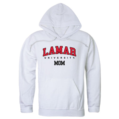 Lamar University Cardinals Mom Fleece Hoodie Sweatshirts Heather Grey-Campus-Wardrobe