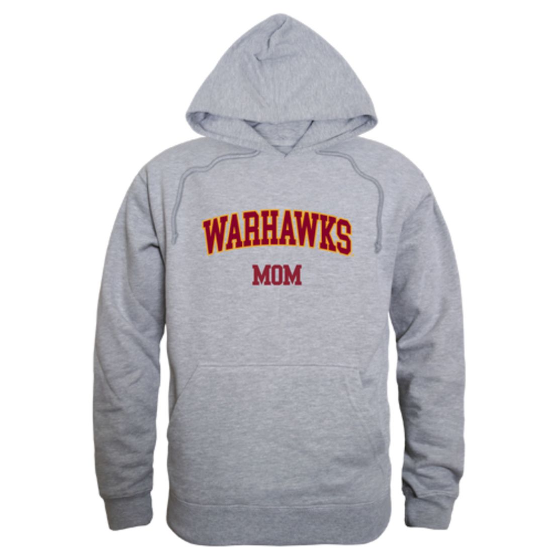 ULM University of Louisiana Monroe Warhawks Mom Fleece Hoodie Sweatshirts Heather Grey-Campus-Wardrobe