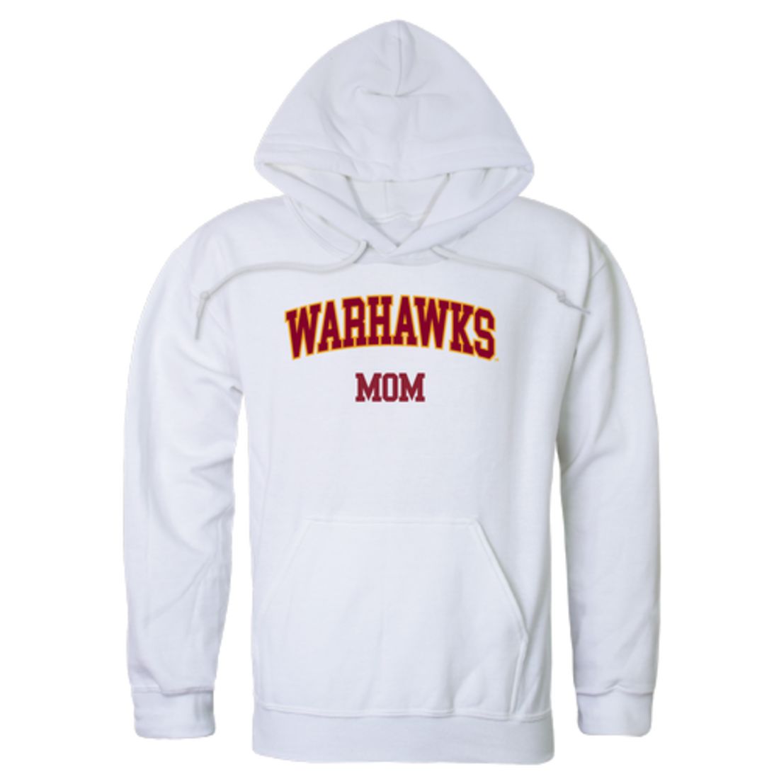 ULM University of Louisiana Monroe Warhawks Mom Fleece Hoodie Sweatshirts Heather Grey-Campus-Wardrobe