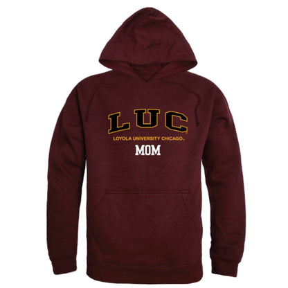 LUC Loyola University Chicago Ramblers Mom Fleece Hoodie Sweatshirts Heather Grey-Campus-Wardrobe