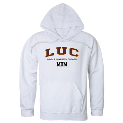 LUC Loyola University Chicago Ramblers Mom Fleece Hoodie Sweatshirts Heather Grey-Campus-Wardrobe