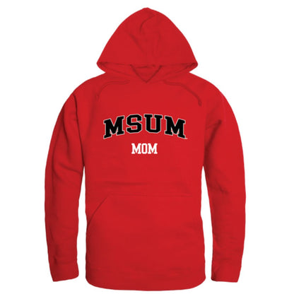 MSUM Minnesota State University Moorhead Dragons Mom Fleece Hoodie Sweatshirts Heather Grey-Campus-Wardrobe