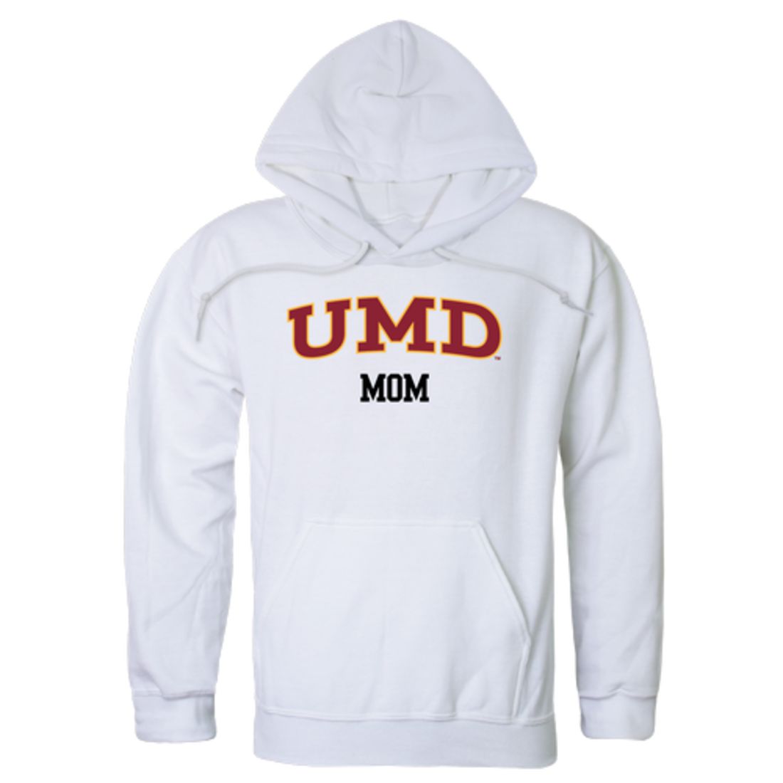 UMD University of Minnesota Duluth Bulldogs Mom Fleece Hoodie Sweatshirts Heather Grey-Campus-Wardrobe