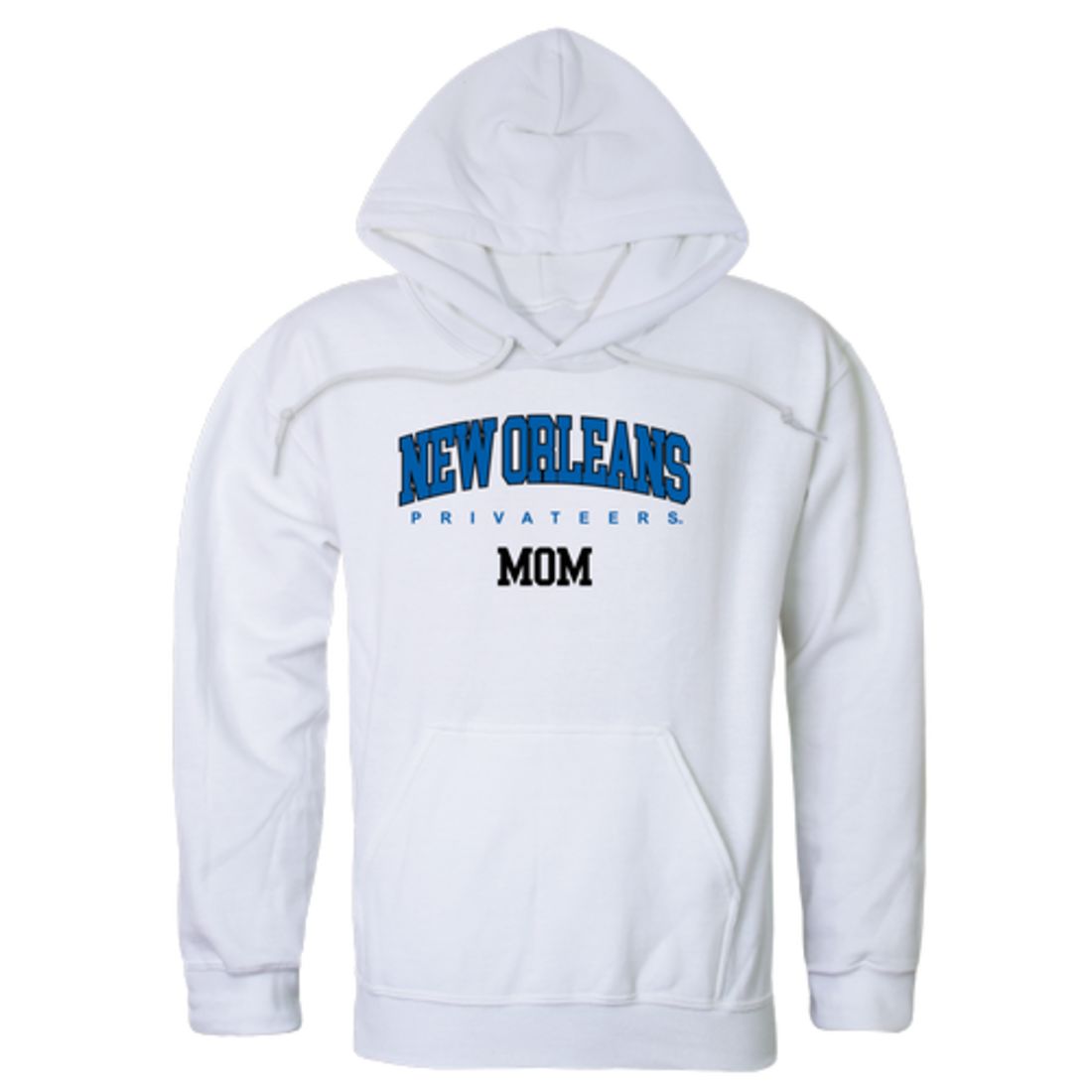 UNO University of New Orleans Privateers Mom Fleece Hoodie Sweatshirts Heather Grey-Campus-Wardrobe