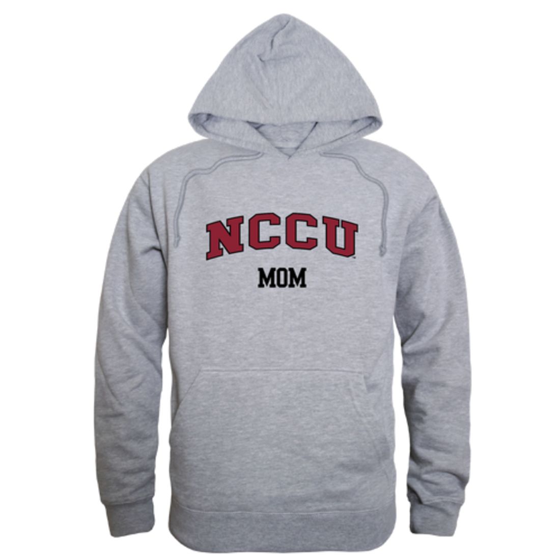 NCCU North Carolina Central University Eagles Mom Fleece Hoodie Sweatshirts Heather Grey-Campus-Wardrobe