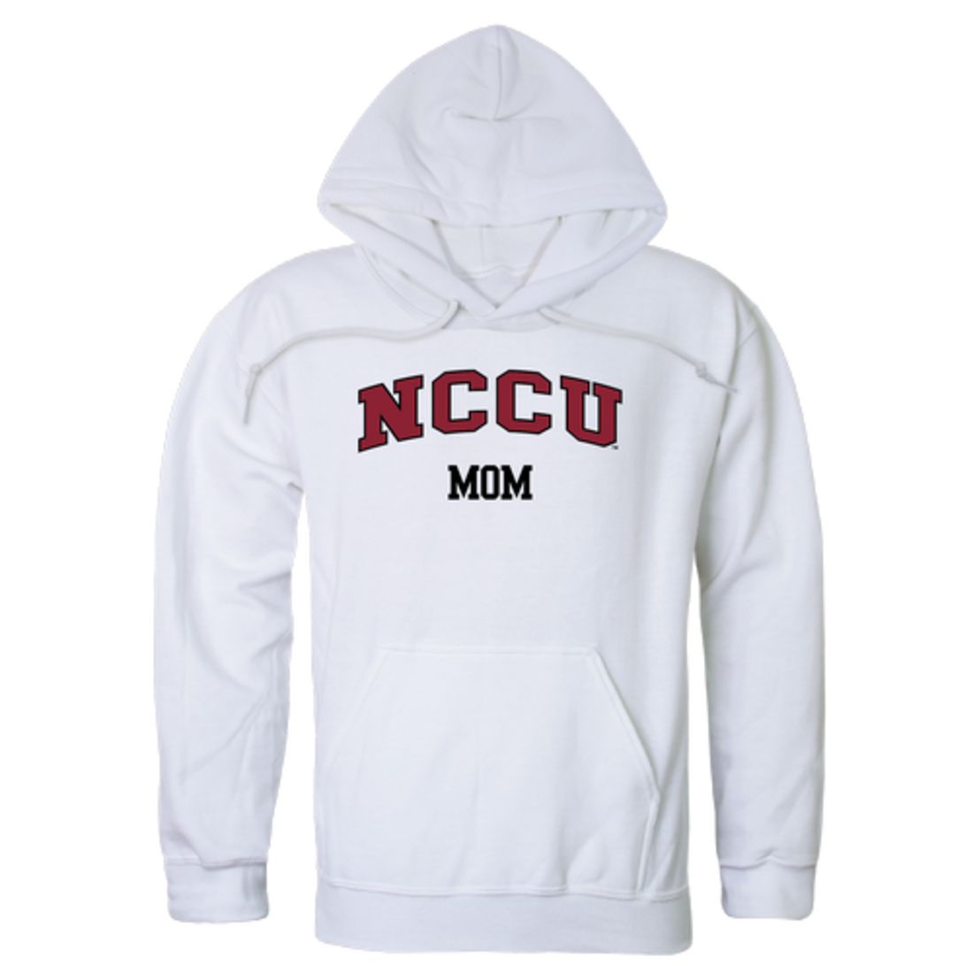 NCCU North Carolina Central University Eagles Mom Fleece Hoodie Sweatshirts Heather Grey-Campus-Wardrobe
