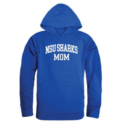 NSU Nova Southeastern University Sharks Mom Fleece Hoodie Sweatshirts Heather Grey-Campus-Wardrobe
