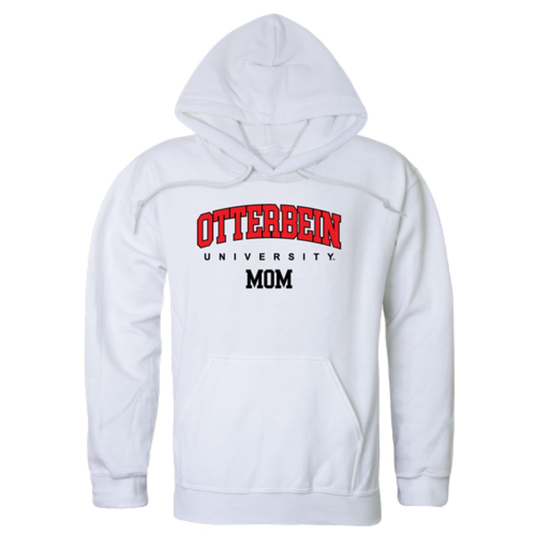 Otterbein University Cardinals Mom Fleece Hoodie Sweatshirts Heather Grey-Campus-Wardrobe