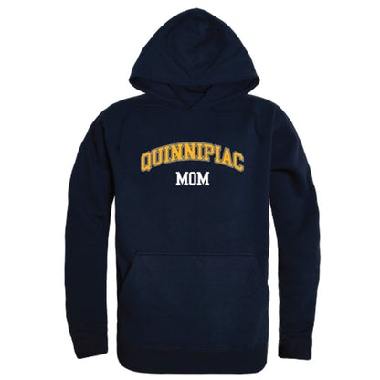 QU Quinnipiac University Bobcats Mom Fleece Hoodie Sweatshirts Heather Grey-Campus-Wardrobe