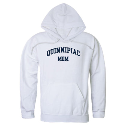 QU Quinnipiac University Bobcats Mom Fleece Hoodie Sweatshirts Heather Grey-Campus-Wardrobe