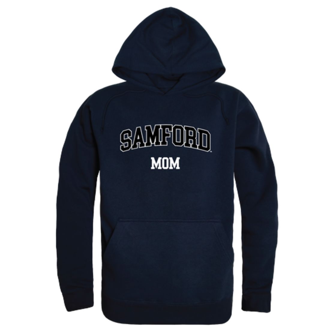 Samford University Bulldogs Mom Fleece Hoodie Sweatshirts Heather Grey-Campus-Wardrobe
