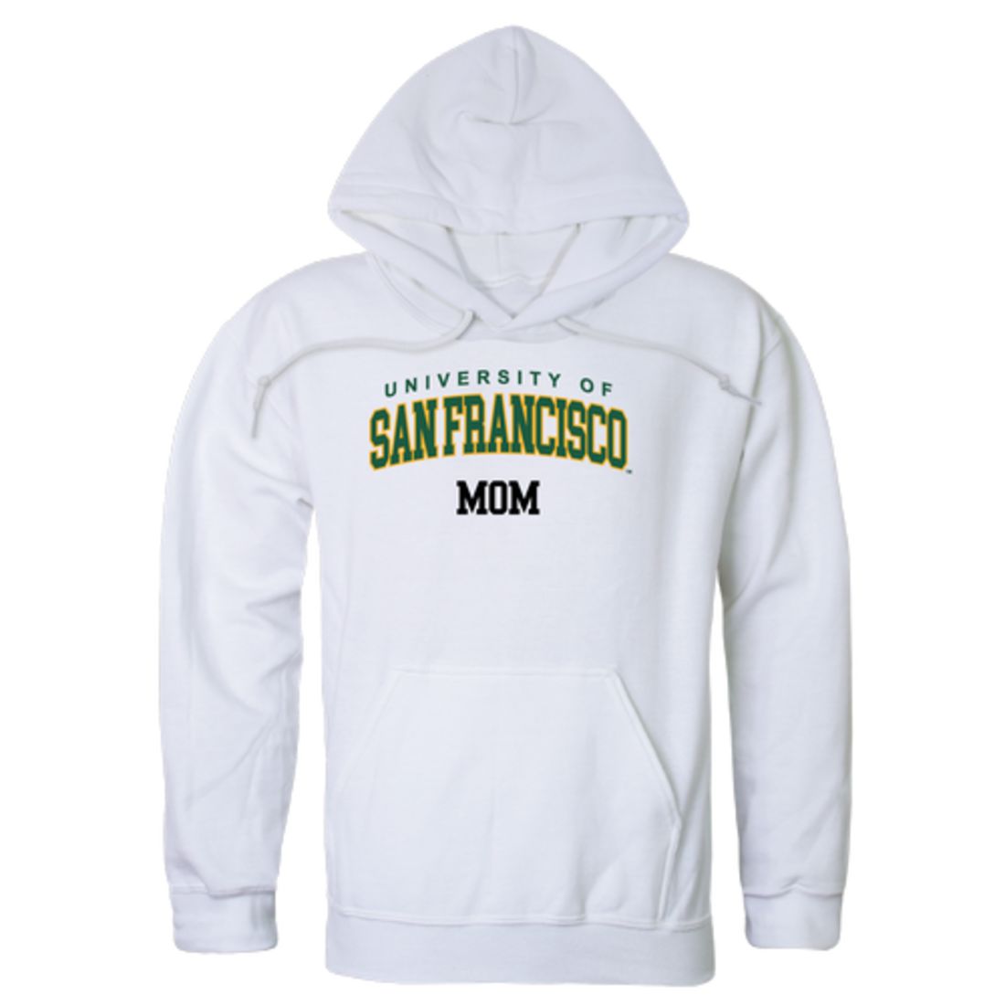 USFCA University of San Francisco Dons Mom Fleece Hoodie Sweatshirts Forest-Campus-Wardrobe
