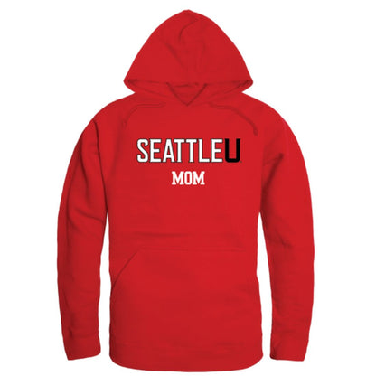 Seattle University Redhawks Mom Fleece Hoodie Sweatshirts Heather Grey-Campus-Wardrobe