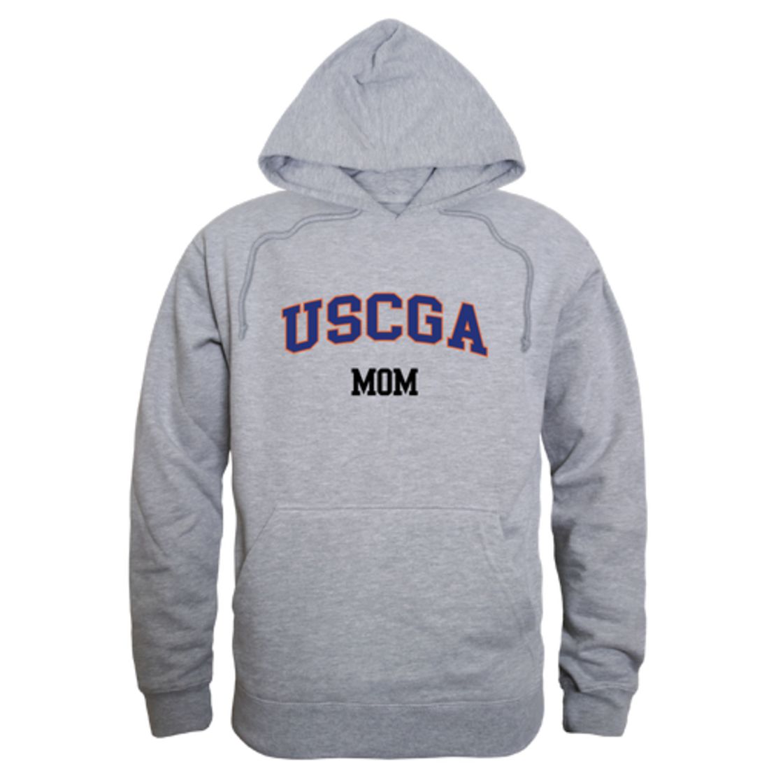 USCGA United States Coast Guard Academy Bears Mom Fleece Hoodie Sweatshirts Heather Grey-Campus-Wardrobe