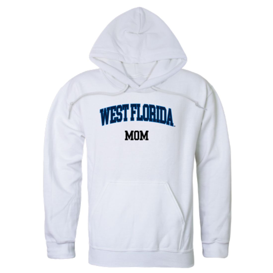 UWF University of West Florida Argonauts Mom Fleece Hoodie Sweatshirts Heather Grey-Campus-Wardrobe