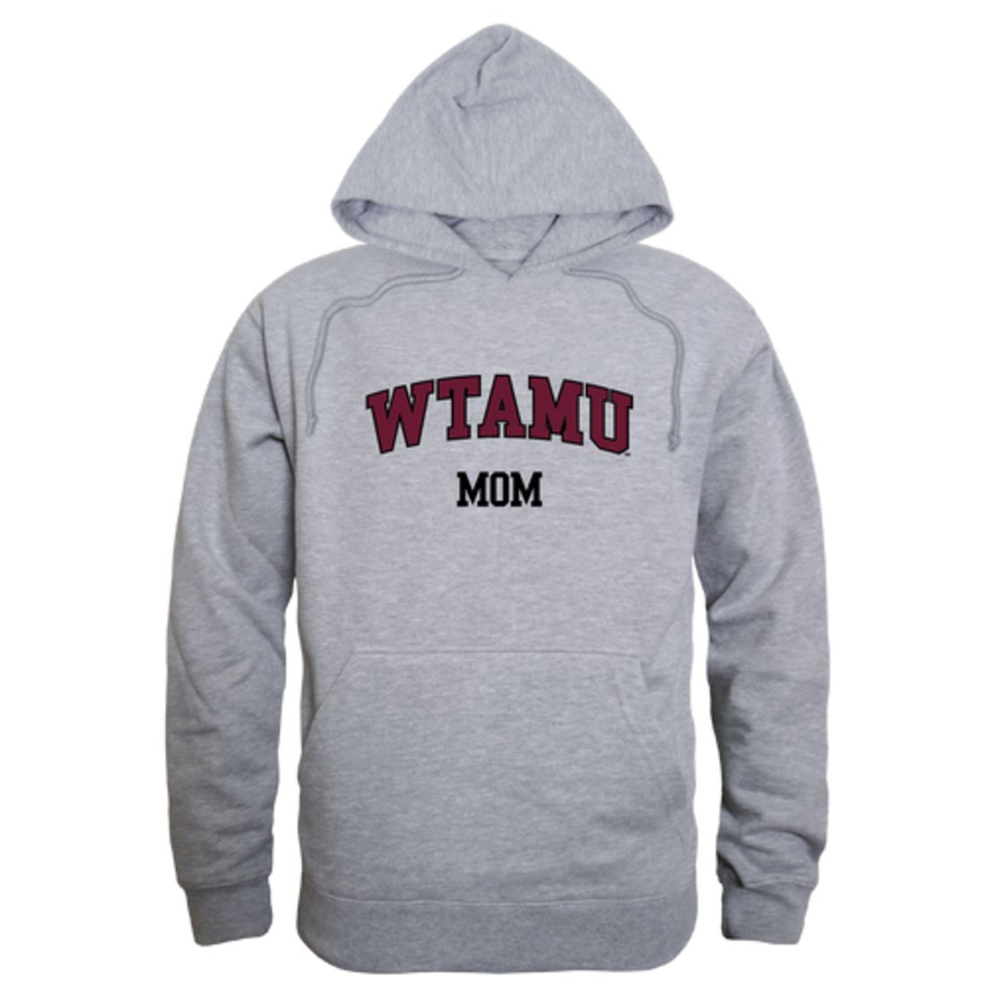 WTAMU West Texas A&M University Buffaloes Mom Fleece Hoodie Sweatshirts Heather Grey-Campus-Wardrobe